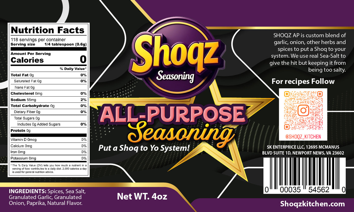 Shoq'd All Purpose Seasoning